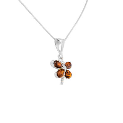 Srebrna zawieszka z bursztynem - Fenix Jewellery